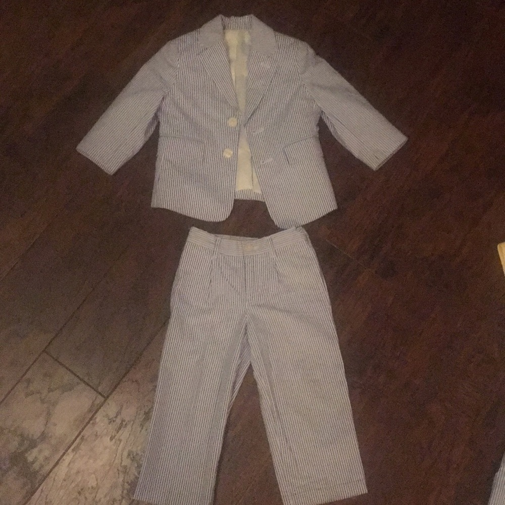 Talbots seersucker suit - Picture 3 of 4